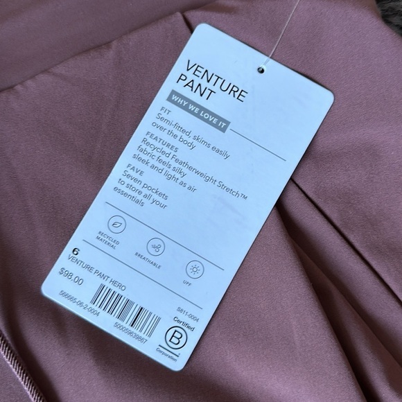 NEW Athleta Venture Pants Womens Size 6 Stretch Comfort Performance UPF Workout - Picture 6 of 11
